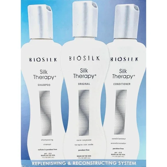BIOSILK Silk Therapy Replenishing & Reconstructing System For Hair NEW - Picture 2 of 6